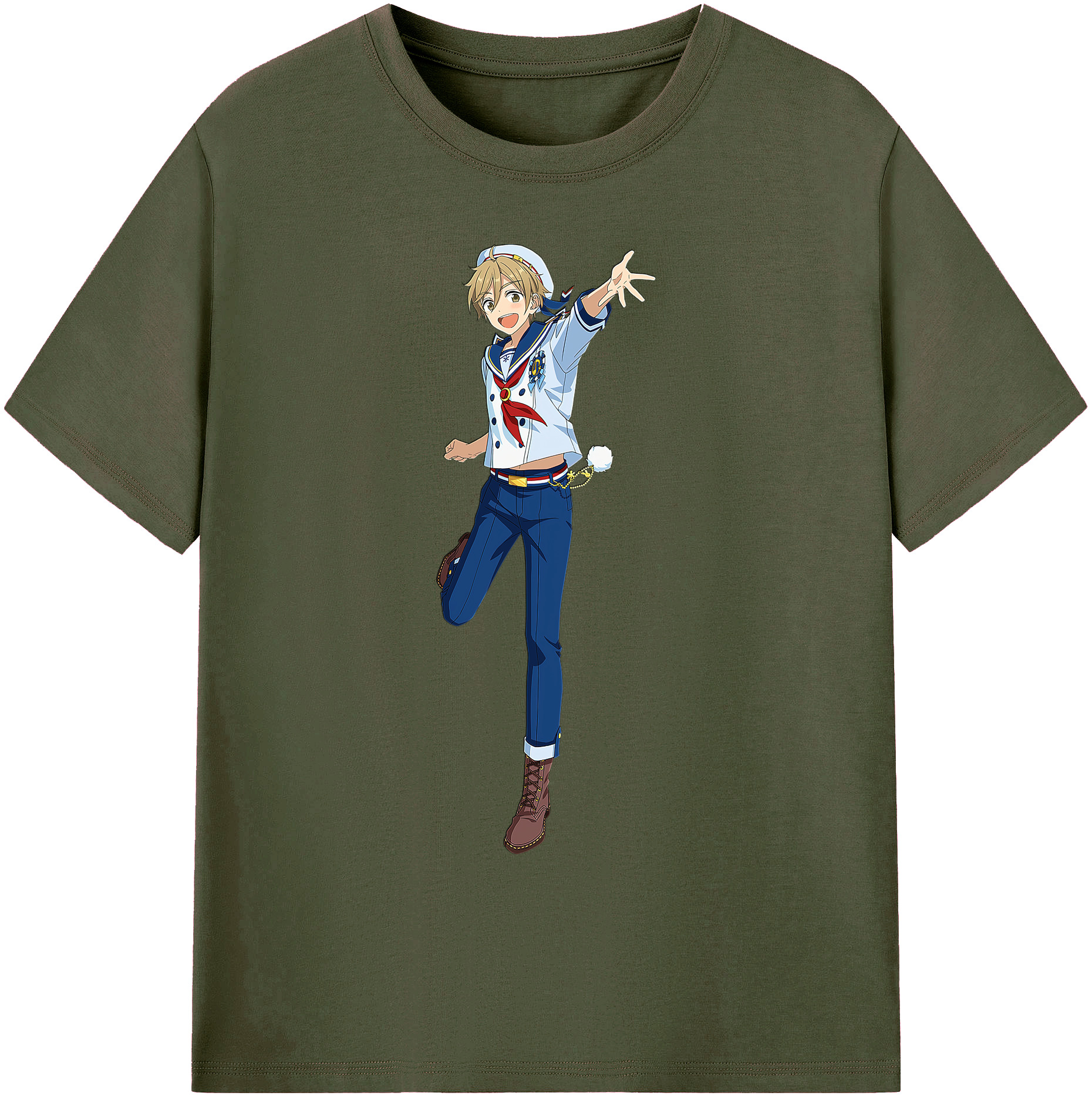 （画像用） あんさんぶるスターズ! Ensemble Stars 綿100％ メンズ半袖Tシャツ｜肌触りやわらか＆通気性